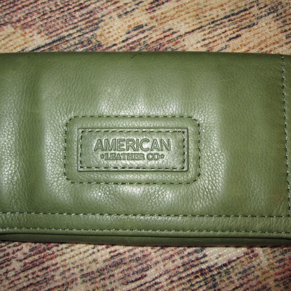 American Leather Co. Chive Green Billfold Wallet